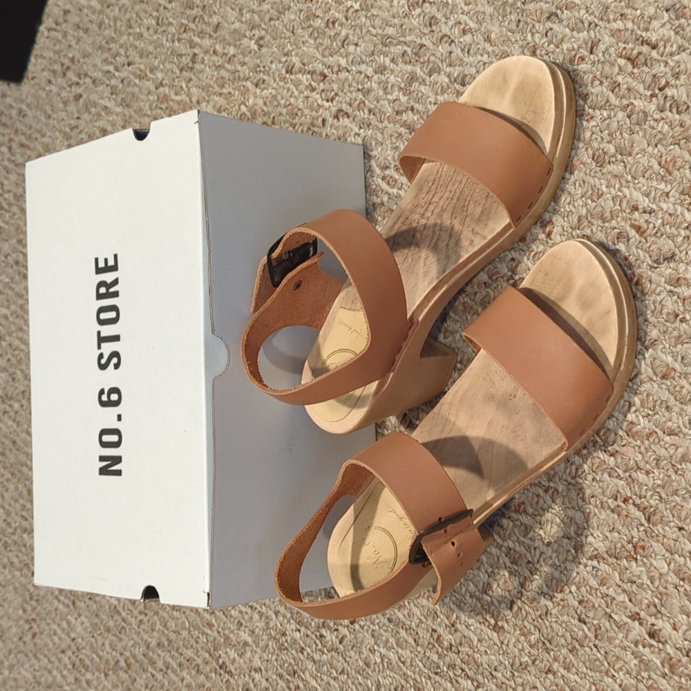 No. 6 Two Strap High Heel Clogs